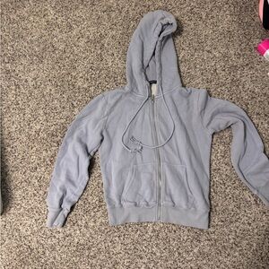 Brandy Melville Gray Hoodie Jacket